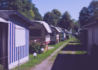 caravan park tourer static